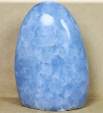 298g Natural Polished Blue Celestite Crystal Gem Stone Specimen Upstand picture