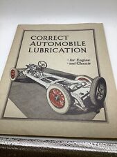 1923 Gargoyle Mobiloil Vacuum Correct Automobile Lubrication Engine Chassis book picture