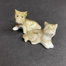 Pair of Vintage Erphila (?) Germany Porcelain Cairn Terrier Dog Figurines 1” picture