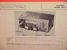 1946 1947 HUDSON SUPER COMMODORE CONVERTIBLE SIX EIGHT RADIO SERVICE SHOP MANUAL picture