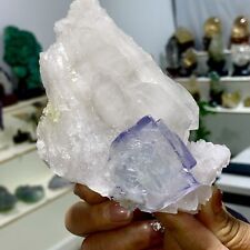 442G Rare transparent blue cubic fluorite crystal sample/China picture
