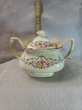 Vintage Lido W. S. George Canarytone Sugar Bowl With Lid 128A picture