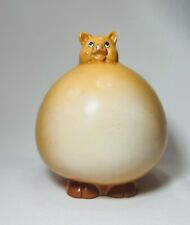 Vintage Ceramic Piggy Bank Fat Round Belly Standing Funny 8