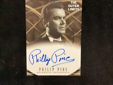 THE OUTER LIMITS PHILIP PINE  SIGNED CARD IN PLASTIC HOLDER picture