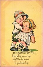 1916 VALENTINE'S DAY Children Postcard picture