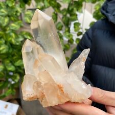 1.5lb A+++Large Natural clear white Crystal Himalayan quartz cluster /mineralsls picture