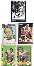 Nick Libett Signed Autographed Hockey Card Detroit Red Wings 1972 OPC picture