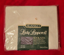 VTG New in Pkg Lady Pepperell Koolnite Sheet Blanket 108 x 90 Made in USA White picture