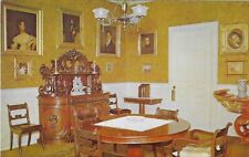 Vintage Massachusetts Postcard Cambridge Dining Room Longfellow House picture