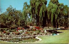 City Park Anaheim California Old Postcard Posted 1955 C15 picture