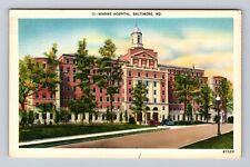 Baltimore MD-Maryland, Panoramic View Marine Hospital, Vintage Postcard picture
