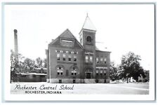 Rochester Indiana IN Postcard RPPC Photo Rochester Central School c1930's picture