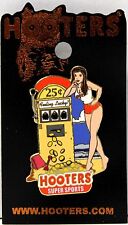 HOOTERS 25 CENT SLOT MACHINE CASINO FEELING LUCKY? GIRL LAPEL PIN - SUPER SPORTS picture