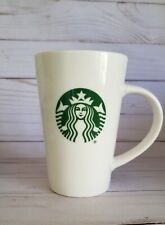 Starbucks Coffee Mug Classic Tall White Ceramic Cup Green Mermaid Logo 12 fl oz picture