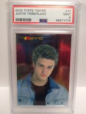 2000 Topps *NSYNC JUSTIN TIMBERLAKE Rookie Card💥 (PSA 9)🔥RARE RC🔥🎤🎶💽🤩 picture