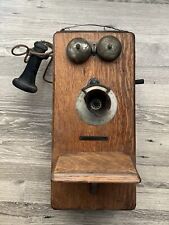 Antique Stromberg Carlson Wall Mount Oak Wood Telephone picture
