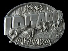 ALASKA IDITAROD 2014 COMMEMORATIVE BELT BUCKLE LIMITED EDITION FINE DETAIL picture