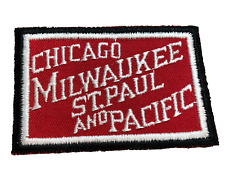 VTG Chicago Milwaukee St. Paul and Pacific Railroad Patch 3” X 2” - Unused picture