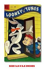 BUGS BUNNY ELMER FUDD LOONEY TUNES FRIDGE MAGNET 1958 OLD COMIC COVER picture