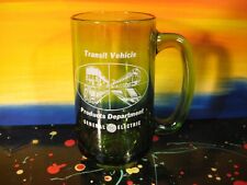 General Electric GE Erie Plant Railroad Transit Vehicle Products Green Glass Mug picture