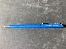 Vintage Quill Company USA Ball Point Pen w/ logo - Works Blue Ink - NICE picture
