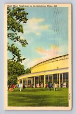 Tanglewood MA-Massachusetts, Berkshires, Music Shed, Antique Vintage Postcard picture