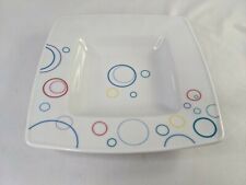 Lubiana Poland Square Bowl Dish 8.5 Inch Circles picture
