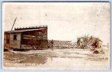1915 RPPC YMCA ARMY BLDG*TEXAS CITY AFTER THE STORM*DISASTER*HURRICANE*GALVESTON picture