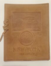 1908 New York University Commencement Book - NYU Class Day Leather Program  picture