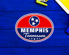 Memphis Tennessee Euro Oval Sticker 4