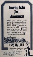 1966 TOWER ISLE HOTEL RESORT OCHO RIOS JAMAICA Vtg 4.5” AD art Promo picture