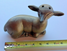 Brass Deer Figure Decor Vintage Outdoors Wild Animal Resting  Bambi Paperweight picture