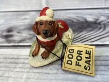 Marble Charmstone Earl Sherwan Dachshund Dog Christmas Sweater Santa Hat picture