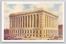 Postcard City Hall And County Building Chicago Illinois picture