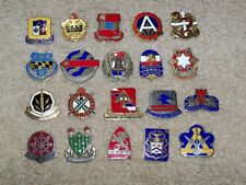 US Army DUI DI Crest Mixed Lot of 20 Medical AAA Ordnance Aviation Postal CB Lot picture
