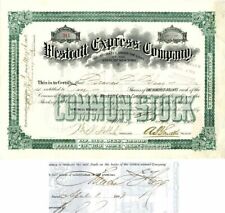 Westcott Express Co. Issued to and Signed by Francis F. Flagg - Stock Certificat picture