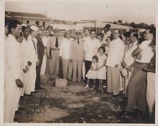 CUBAN MILITARY PERSONALITIES FOUNDATION STONE LAYING CUBA 1950s VTG Photo Y 406 picture