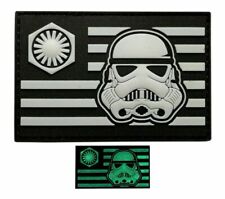 First Order Stormtrooper USA Flag Tactical Patch (3D PVC -Glow Dark -ST9) picture