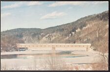 WINDSOR, VT. C.1965 PC.(A10)~VIEW OF COVERED BRIDGE OVER CONNECTICUT RIVER picture