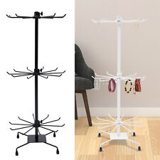 3 Tier Countertop Necklace Spinning Rack Jewelry Organizer Stand Tower Rack Gift picture