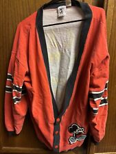 90s Mickey Mouse Varsity Jacket/Cardigan Mens L Vintage Rare picture