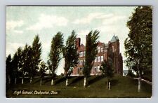 Coshocton OH-Ohio, High School, Antique Vintage Souvenir Postcard picture