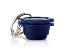 Tupperware MICRO URBAN MILL KEYCHAIN ~ Navy Blue ~ BRAND NEW picture