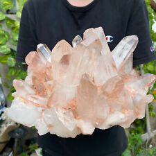 16lb Large Natural Clear White Quartz Crystal Cluster Rough Healing Specimen picture