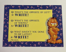 Garfield The Cat Vintage Postcard Jim Davis Postcard 