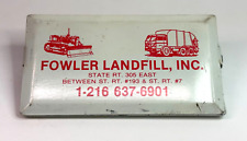 Vintage Advertising clip fowler landfill inc heavy equipment collectible picture