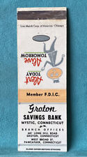 Matchbook Cover Groton Savings Bank Mystic & Pawcatuck Connecticut picture