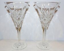 EXQUISITE PAIR OF WATERFORD CRYSTAL ASHBOURNE 8 1/4