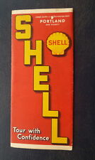1938 Portland street  map Shell oil gas Oregon metro roads picture