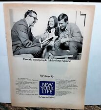 1970 New York Life Insurance Agents Original Print Ad picture